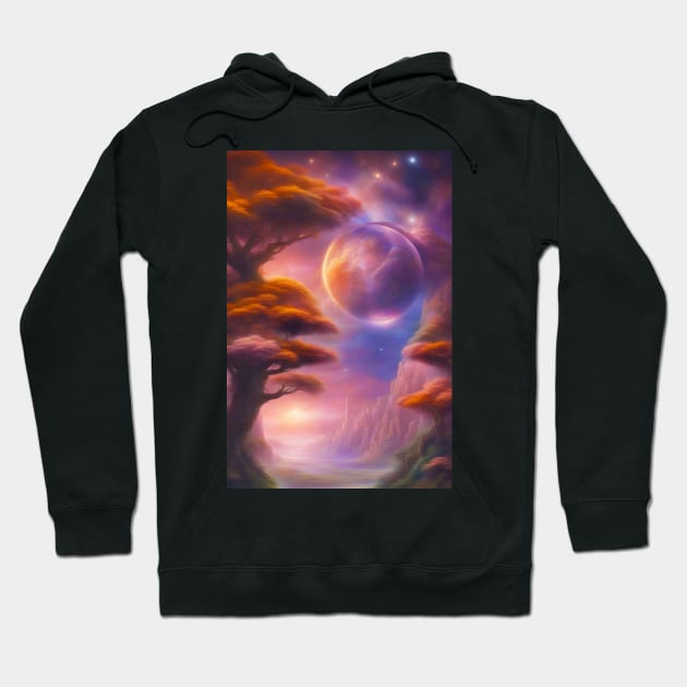 Suspended Moon Hoodie by JDI Fantasy Images